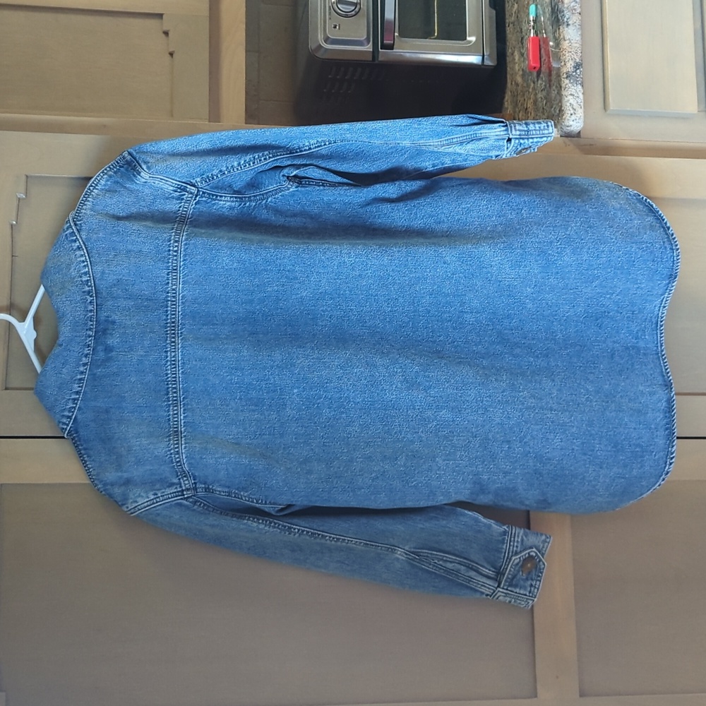 LOFT Blue Denim Jacket - image 4